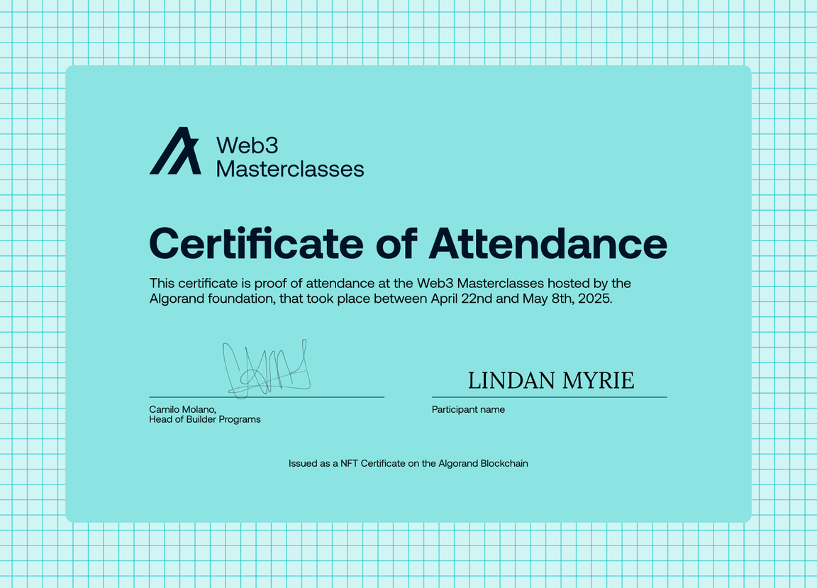 Verifiable Credential (3008836350) | Pera Algorand Explorer