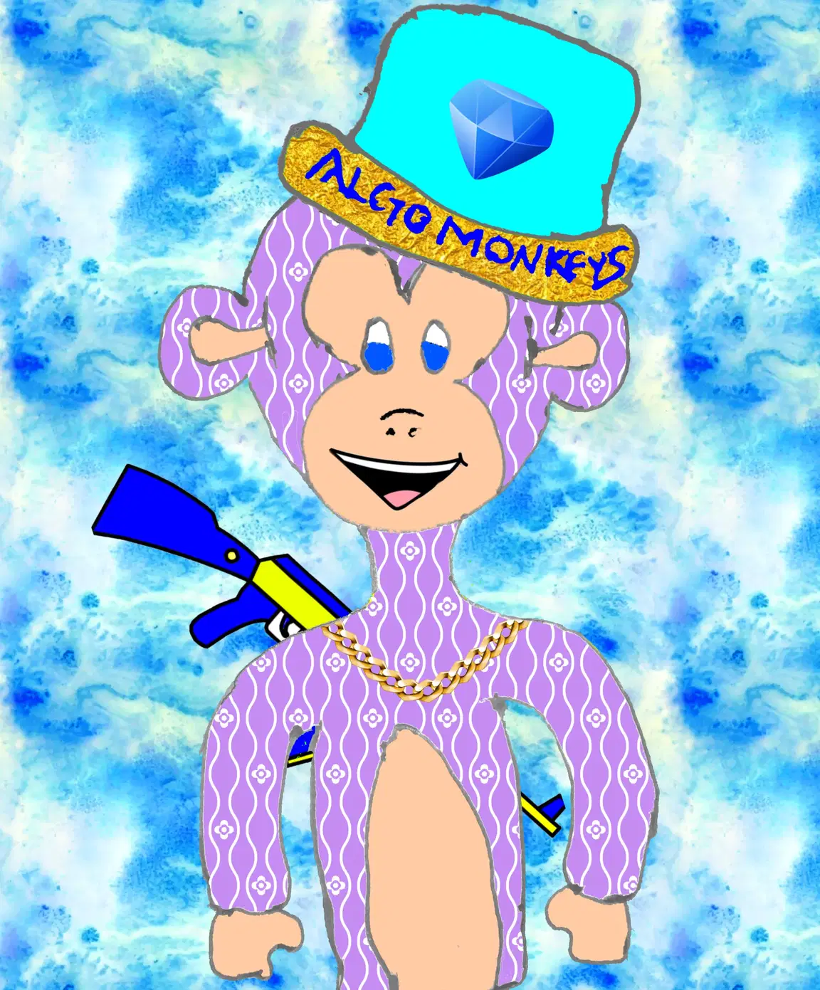 Algo Monkeys #129 (912688692) - ALGO MONKEYS | Pera Algorand Explorer